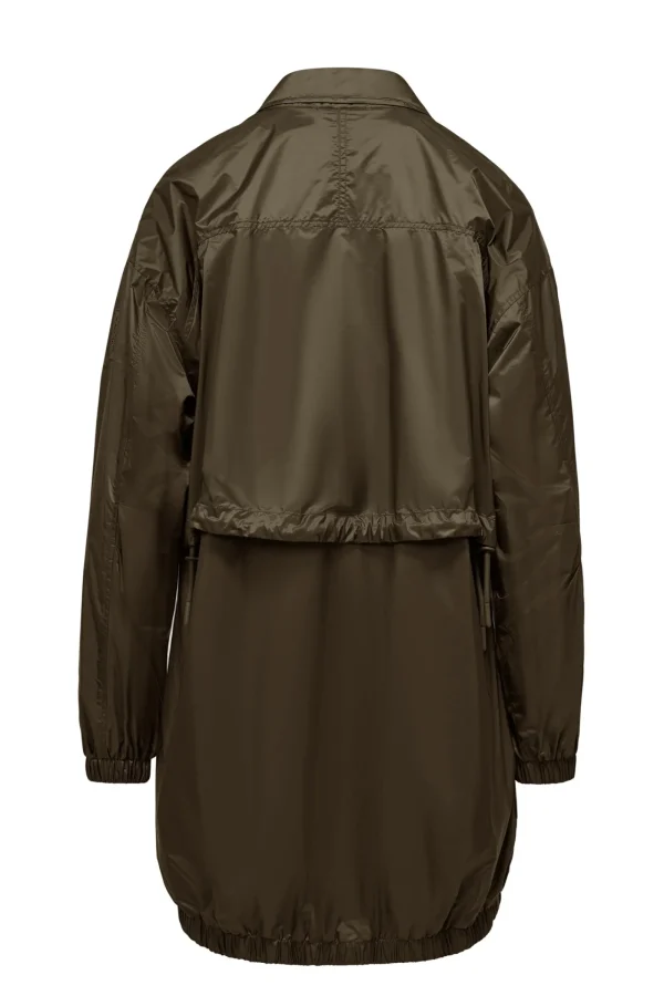 Donna Bomboogie Parka>Parka In Nylon Brillante Con Colletto