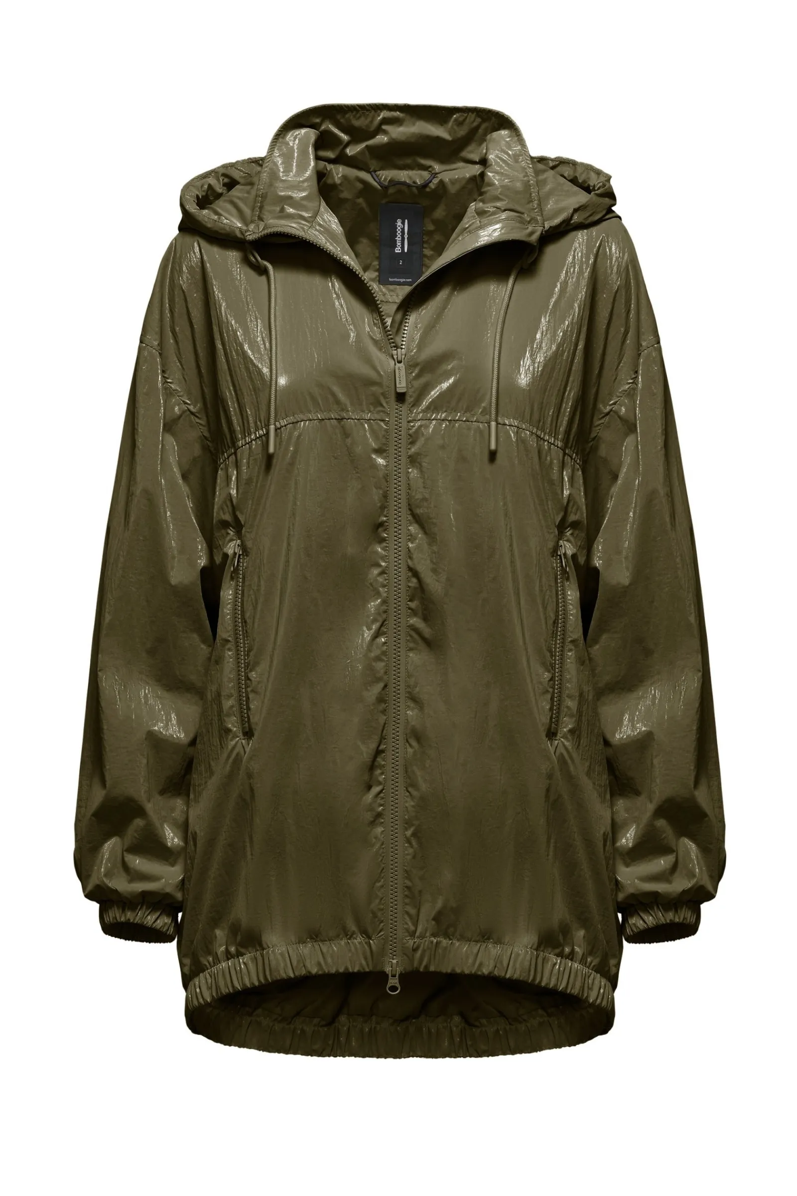 parka_in_nylon_laminato_con_cappuccio_4.webp Donna Bomboogie Parka>Parka In Nylon Laminato Con Cappuccio