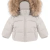 Bambino Bomboogie Baby>Piumino Baby Con Cappuccio Rifinito In Pelliccia