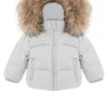 Bambino Bomboogie Baby>Piumino Baby Poliestere Con Cappuccio Con Vera Pelliccia