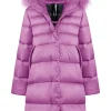 Bambino Bomboogie Bambina>Piumino Bambina Cappuccio Con Bordo In Pelo Colorato