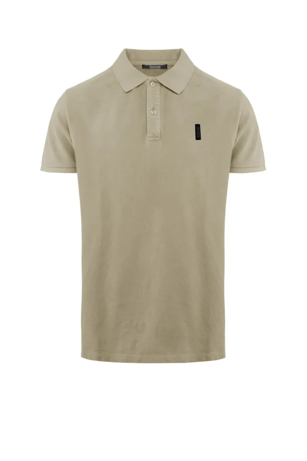 Uomo Bomboogie T-Shirts & Polo>Polo A Manica Corta In Cotone Piquet Tinto Capo