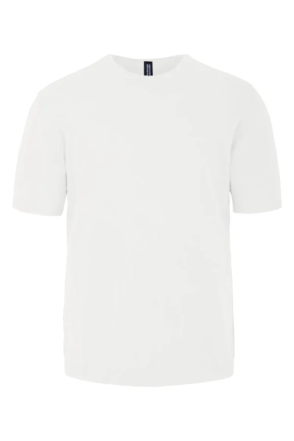 Uomo Bomboogie Maglie & Felpe>Pullover Girocollo A Manica Corta In Maglia Rasata
