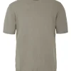 Uomo Bomboogie Maglie & Felpe>Pullover Girocollo A Manica Corta In Maglia Rasata Faded