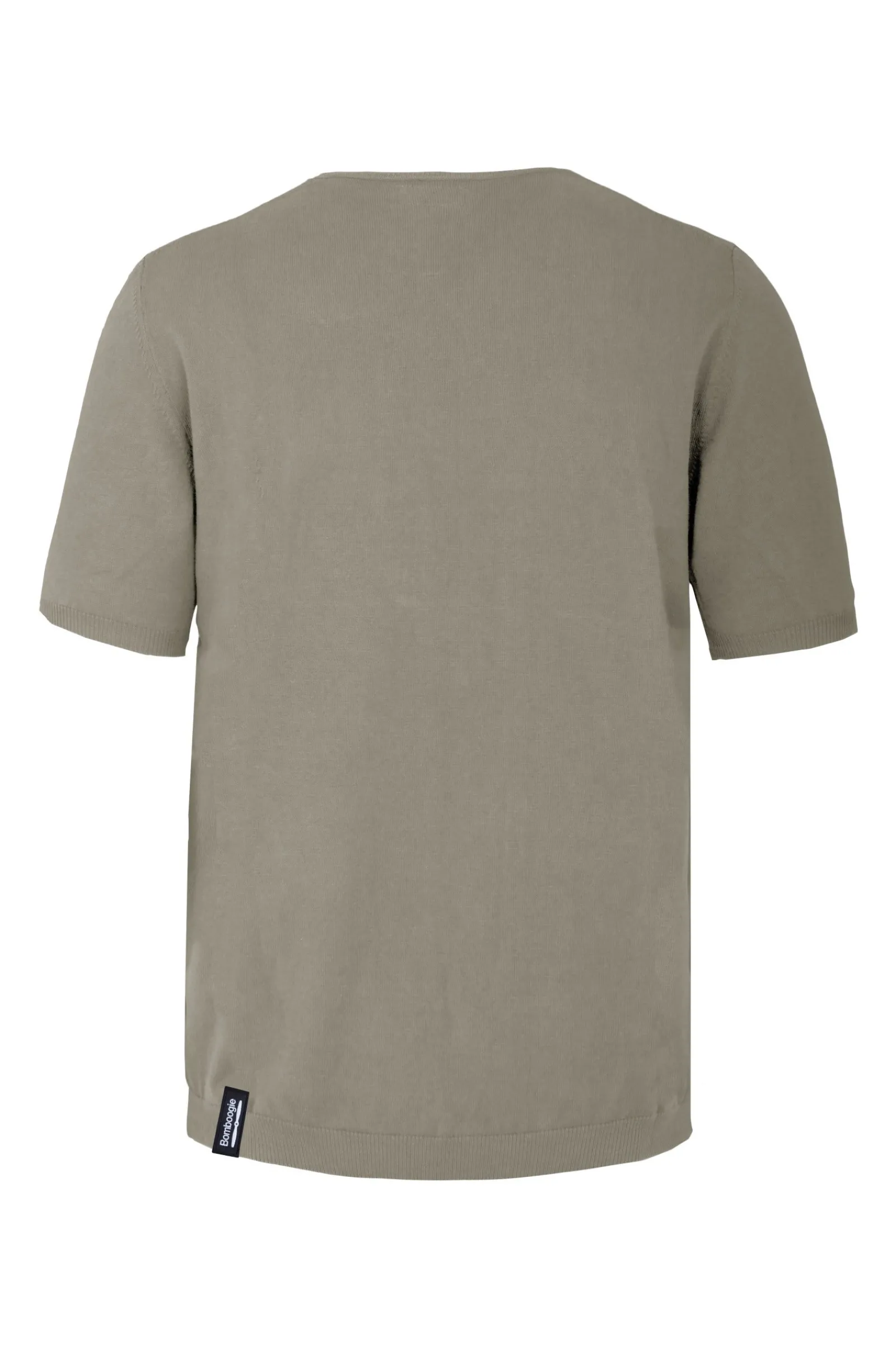Uomo Bomboogie Maglie & Felpe>Pullover Girocollo A Manica Corta In Maglia Rasata Faded