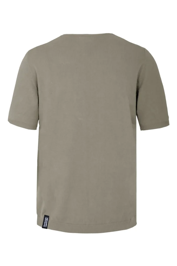 Uomo Bomboogie Maglie & Felpe>Pullover Girocollo A Manica Corta In Maglia Rasata Faded