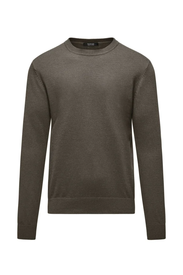 Uomo Bomboogie Maglioni & Pullover>Pullover Maglia Rasata Con Collo A Coste