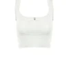 Donna Bomboogie T-Shirts>Tank Top In Jersey Di Cotone Misto Lino