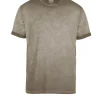 Uomo Bomboogie T-Shirts & Polo>T-shirt A Manica Corta In Cotone Tinto A Freddo
