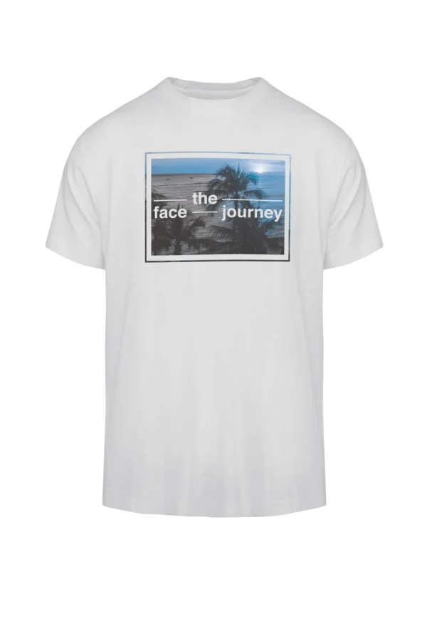 Uomo Bomboogie T-Shirts & Polo>T-shirt Con Stampa Face The Journey