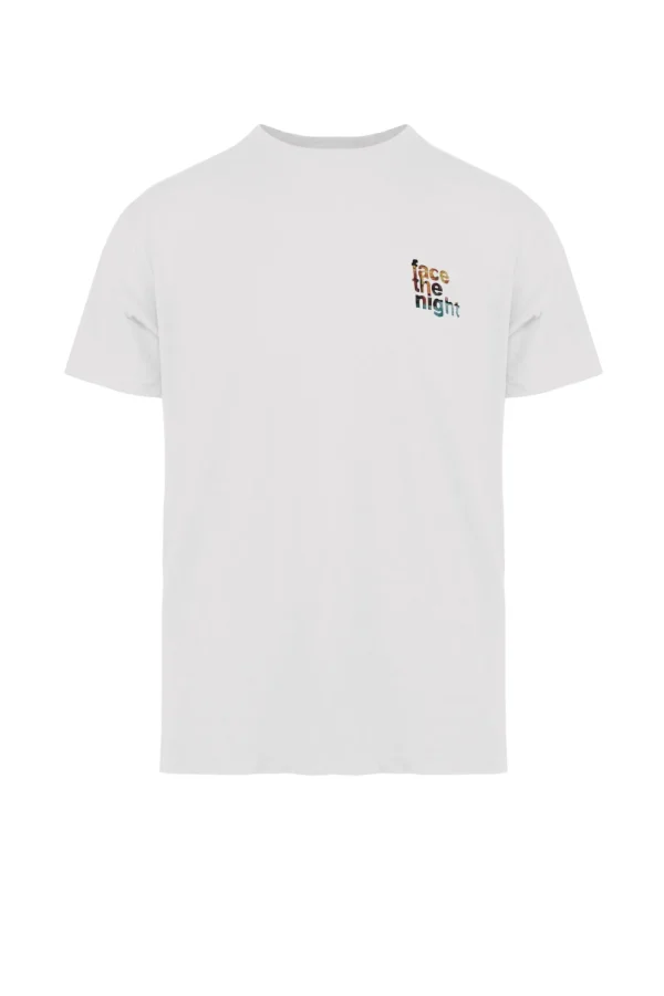 Uomo Bomboogie T-Shirts & Polo>T-shirt Con Stampa Face The Night