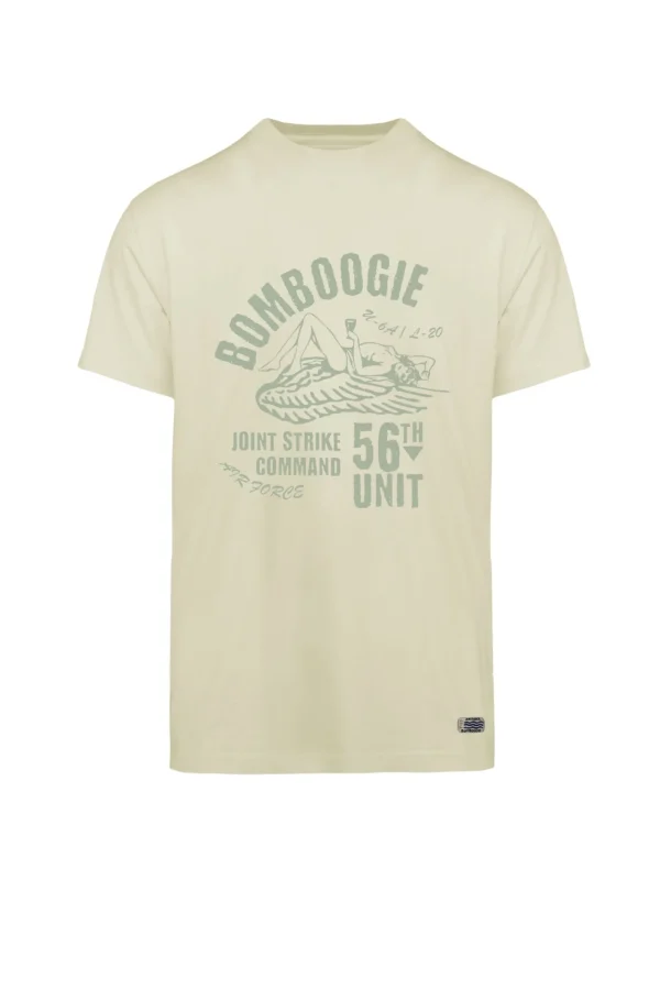 Uomo Bomboogie T-Shirts & Polo>T-shirt Faded Con Pin Up Con Ali