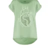 Donna Bomboogie T-Shirts>T-shirt Girocollo Con Maniche Risvoltate