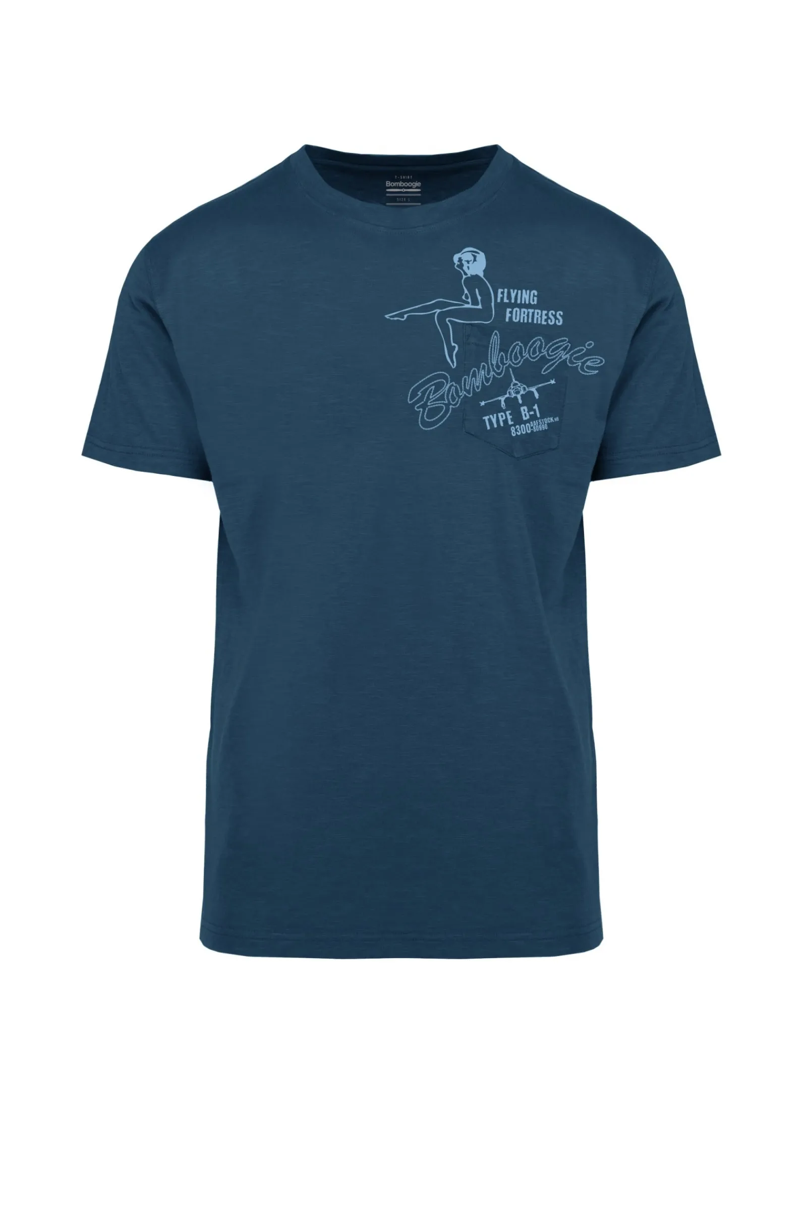 tshirt_girocollo_con_taschino_ricamato_0.webp Uomo Bomboogie T-Shirts & Polo>T-shirt Girocollo Con Taschino Ricamato
