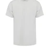 Uomo Bomboogie T-Shirts & Polo>T-shirt In Cotone E Lino Con Bottoni