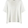 Donna Bomboogie T-Shirts>T-shirt Loose Fit In Lino Fiammato